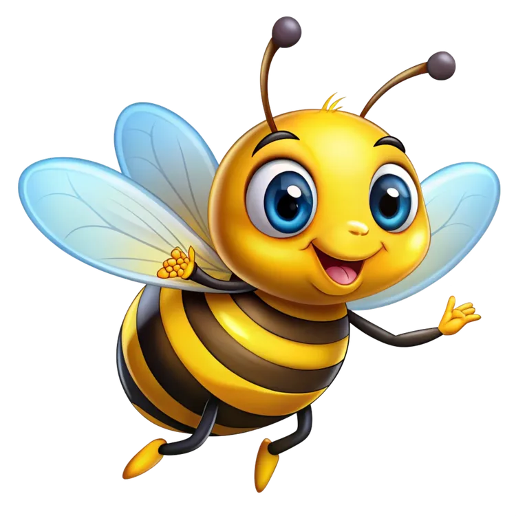 —Pngtree—a colorful bee cartoon_18393250